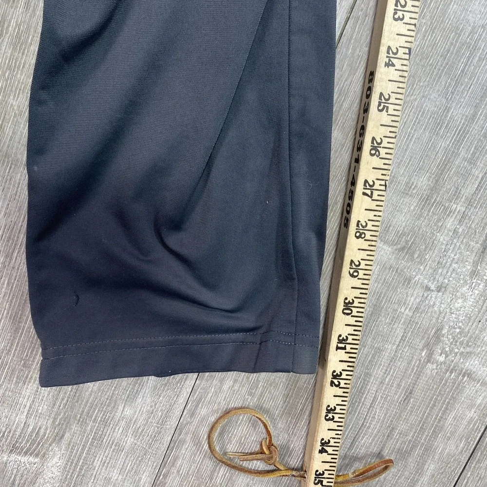 Nike Track Pants Womens Medium Black Gray Mesh Side‎ Zip Ankle Athletic Joggers